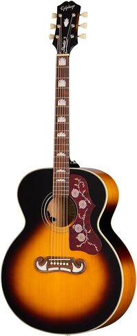 Epiphone J-200 Studio Jumbo Acoustic Electric، Vintage Sunburst مع حقيبة in Saudi Arabia