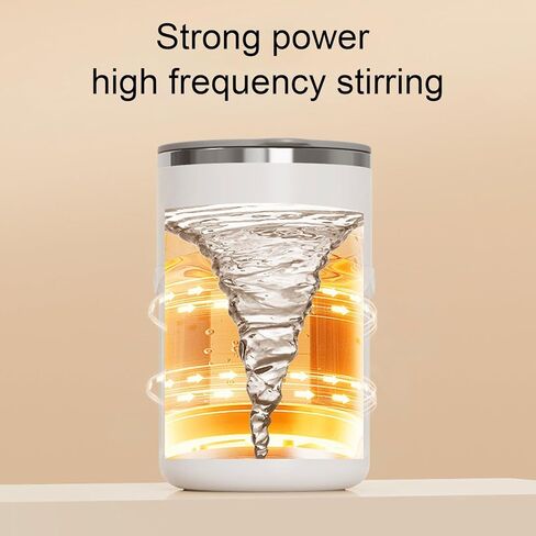 كوب كوكورم ذاتي التحريك، كوب قهوة 300 مل كوب خلط تلقائي مع مستشعر درجة الحرارة الذكي وشاشة LED، للقهوة ومسحوق البروتين والمشروبات in Saudi Arabia