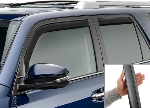 Weathertech مخصص النافذة الجانبية المناسبة النافذة ل toyota 4runner - (82531IM) ، مجموعة الأمامية والخلفية - داكن الصبغة in Saudi Arabia