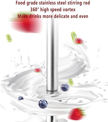 Electric Milkshake Maker,Milk Tea Shaking Machine with Stainless Steel Stirring Rod and Micro Switch,Adjustable 2-Speed Speed,Single Head(Single Head) in Saudi Arabia