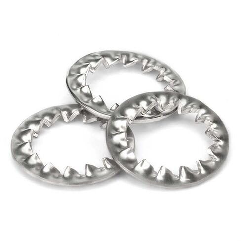 غسالات، غسالة مسطحة، غسالات قفل 50 قطعة غسالة مسننة، M2 إلى M24 304 حشية داخلية من الفولاذ المقاوم للصدأ (M10) in Kuwait