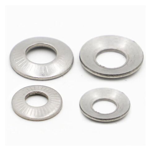 غسالات، غسالة مسطحة، غسالات 2/5/10/20 قطعة M3 M4 M5 M6 M8 M10 M12 M16 غسالة فضية قرص من الفولاذ المقاوم للصدأ حشية قفل مسننة حلقات مطاطية مثبتة (M12 2 قطعة) in Kuwait