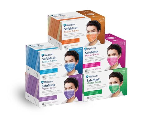 Medicom ME-2051 SafeMask Master Series Earloop Mask, Level 1, Shape, (Pack of 500) in Kuwait