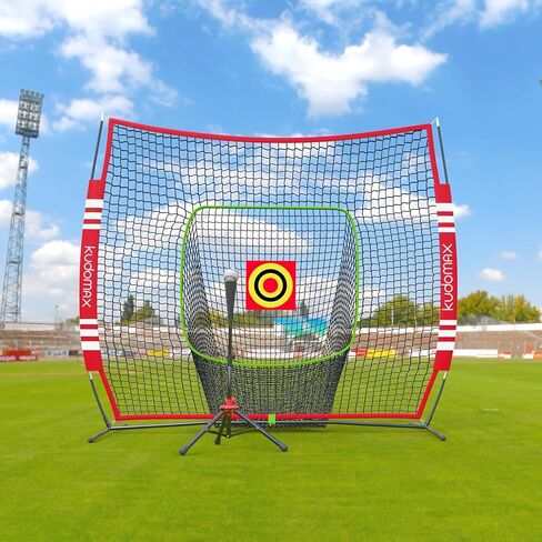 Baseball/Softball 6×6FT Kids Practice Net for Hitting & Pitching,Stable Bow Frame, Batting Tee, Target and Strike Zone for Throwing, Most Suitable for Kids and Teenager in Saudi Arabia