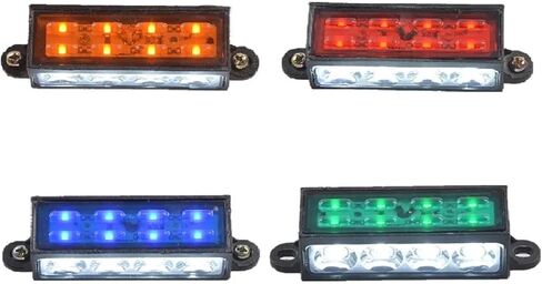 Large Truck Waist Lights IP67 Waterproof Super Bright Trailer Lamp Car/Truck LED Ground Side Light 24V Four-colors Tire Lights(24V green 4 leds) in Saudi Arabia