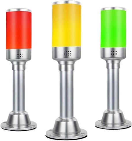 Aluminum Shell Sound and Light Integrated LED Tricolor in One Layer Warning Light 3 Color Alarm Buzzer for Industrial Machines in Saudi Arabia