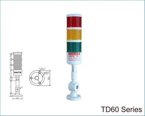 Diameter 60 Fold Type 24V Often Bright 3 Color with Buzzer LED Indicator Light C.NC Machine Tool Working Warning lamp in Saudi Arabia