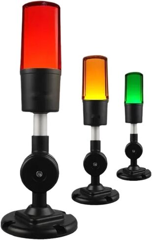 Led 3 Color in One Layer Indicator Lamp 24V Warning Light Workshop Machine Signal Buzzer Alarm Caution Black Foldable Tower Lamp in Saudi Arabia