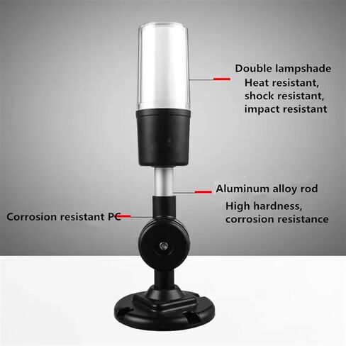 Led 3 Color in One Layer Indicator Lamp 24V Warning Light Workshop Machine Signal Buzzer Alarm Caution Black Foldable Tower Lamp in Saudi Arabia
