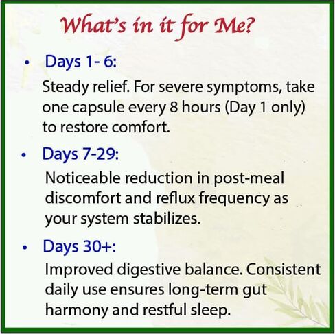 AcidRelief Acid Tamer | Promotes Stomach Comfort & Digestive Wellness* | Organic Herbal Blend for Gut Health* | 60 Capsules | Made in USA, USDA Organic, Vegan, Non-GMO, Gluten-Free in Kuwait