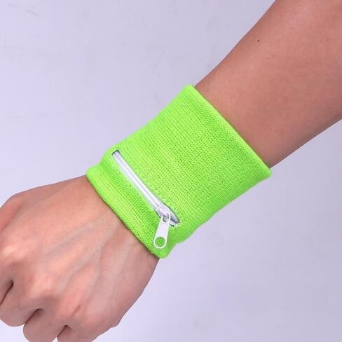 Adjustable Sports Wristband with Zippered Storage for Running, Cycling & Gym in Saudi Arabia