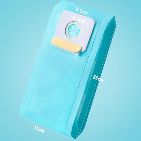 Gudotra 15 حزمة من أكياس المكنسة الكهربائية البديلة من النوع A المتوافقة مع مكانس Riccar المستقيمة 2000 4000 R100 R200 R300 R300C R500 R600 R700 R800 R800C 5000 6000 Series in Kuwait