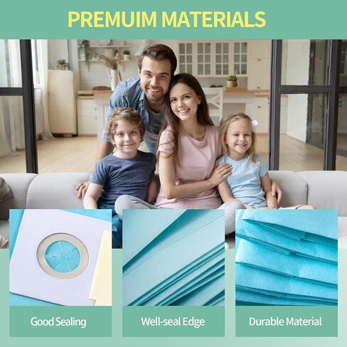 Gudotra 15 حزمة من أكياس المكنسة الكهربائية البديلة من النوع A المتوافقة مع مكانس Riccar المستقيمة 2000 4000 R100 R200 R300 R300C R500 R600 R700 R800 R800C 5000 6000 Series in Kuwait