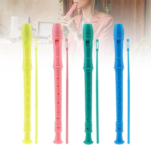 4 Pack Recorder Instrument for Adults Beginner, Colorful Professional German fingering Soprano Recorder, Musical Instruments Flute Instrument, 7 Holes Baroque Soprano British Style Recorder in Saudi Arabia