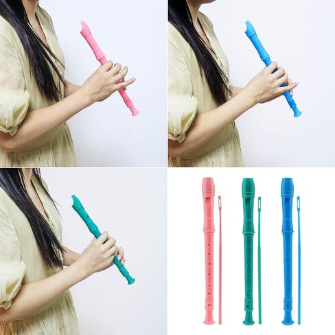 4 Pack Recorder Instrument for Adults Beginner, Colorful Professional German fingering Soprano Recorder, Musical Instruments Flute Instrument, 7 Holes Baroque Soprano British Style Recorder in Saudi Arabia