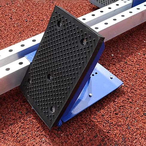 Track & Field Starting Blocks, Aluminum Alloy Multi Function Starting Block, 6 Angle Adjustable Starting Block for Sprinter Athlete, Lightweight Track Training Starting Block in Kuwait