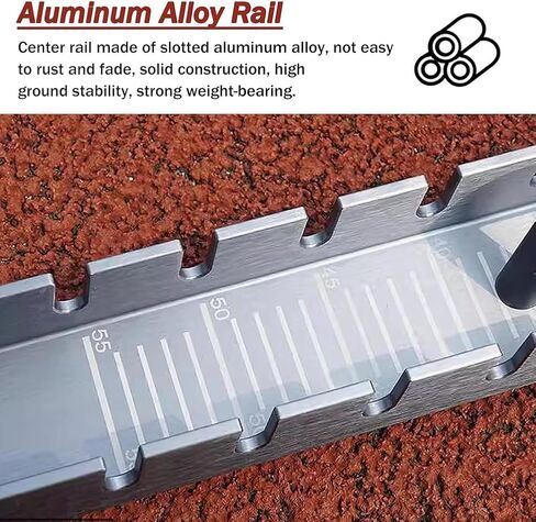 Extra Long Starting Block for Racing, Portable Starting Blocks for Track & Field Training, 4 Angle Adjustable Sprinter Starting Block, Multi Function Starting Blocks for Plastic Runway in Kuwait