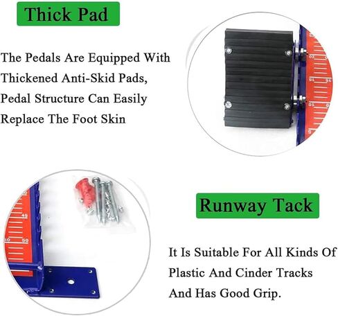 Track Field Starting Block, Competition Specific Sprint Training Device with Clear Scale, Adjustable 8 Angle, Professional Running Aid for School, Stadium, Playground, Training Ground in Kuwait