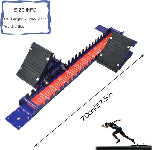 Competition Starter Kit Versatile Athletics Block for Plastic & Cinder Tracks, Adjustable Pedal Angles, Portable Design in Kuwait