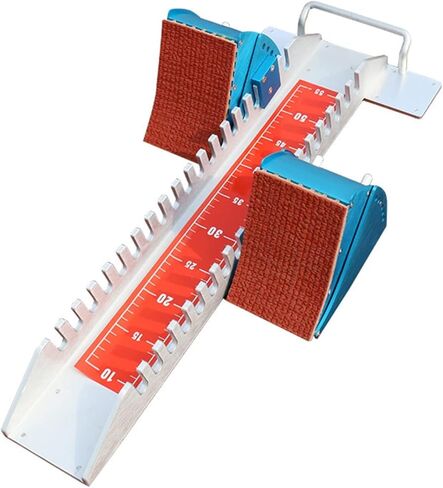 Athletics Training Starting Block Adjustable Sprint Starter for Track and Field, Multi Function Pedal, Aluminum Alloy, Compatible with Plastic and Cinder Tracks in Kuwait