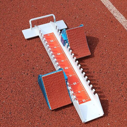 Athletics Training Starting Block Adjustable Sprint Starter for Track and Field, Multi Function Pedal, Aluminum Alloy, Compatible with Plastic and Cinder Tracks in Kuwait
