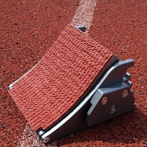 Athletics Training Starting Block Adjustable Sprint Starter for Track and Field, Multi Function Pedal, Aluminum Alloy, Compatible with Plastic and Cinder Tracks in Kuwait