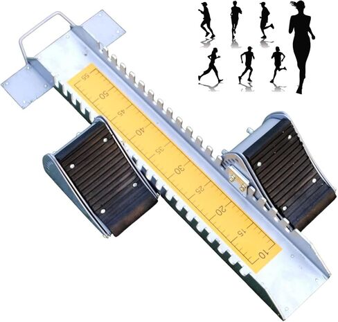 Multifunctional Starting, Aluminum Athletics Scholastic Starting Block, Track Pedals Athletics, Adjustable Multi Function Starting Block, for Outdoor Activities Plastic Runway Cinder Track in Kuwait