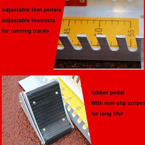 Track Starting Block Lightweight Aluminum with Non Slip Pad for Running Competitions Athletics Scholastic Starting Block with Standard Card Ruler for Playground in Kuwait