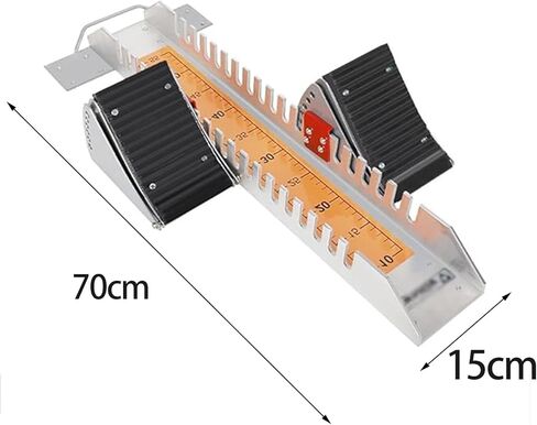 Track Starting Block Lightweight Aluminum with Non Slip Pad for Running Competitions Athletics Scholastic Starting Block with Standard Card Ruler for Playground in Kuwait