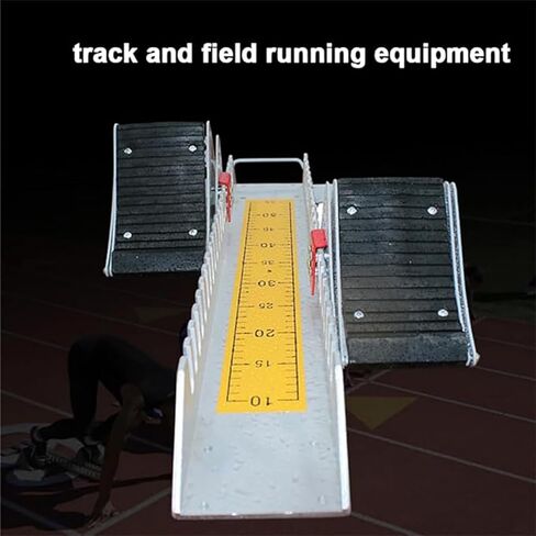 Track Starting Block Lightweight Aluminum with Non Slip Pad for Running Competitions Athletics Scholastic Starting Block with Standard Card Ruler for Playground in Kuwait