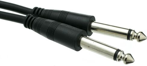 CableWholesale 1/4 Inch Mono Patch Cable, 100 feet 1/4" Mono Male to 1/4" Mono Male Cord for Electric Instruments (Guitar, Keyboard, Amplifier, Speakers, Synthesizers) in Saudi Arabia