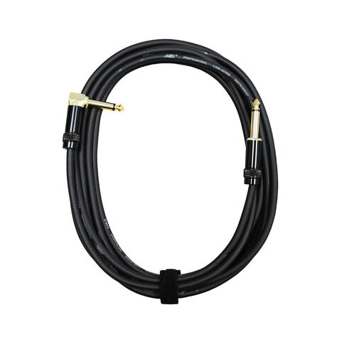 Audio2000'S E28112P1 12-Feet Gold-Plated 1/4-Inch TS Right Angle to Gold-Plated 1/4-Inch TS Straight Instrument/Audio/Stage/Patch/Recording Cable (One 12-Feet Cable) in Saudi Arabia