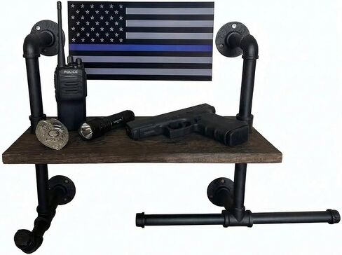 Heavy Duty Tactical Gear Rack Wall Mount Police Vest Hanger Plate Carrier Stand Storage Rack Display Stand for Police, Motorcycle, Cycling for Helmet, Belt, Football Suit (1) in Kuwait