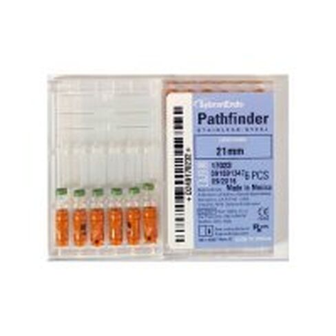 Kerr 17017 Pathfinder Stainless Steel Endo Hand File, 25 mm Length, Orange (Pack of 6) in Kuwait