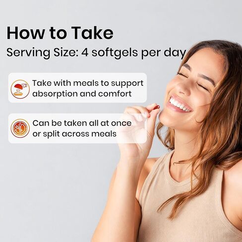 Omega 3 Fish Oil with CoQ10, High EPA DHA Fish Oil Omega 3 Supplements, 2200 mg rTG Omega 3 EPA DHA for Heart & Cardiovascular Support, Lemon Flavor, 300 Softgels in Kuwait