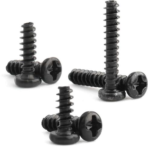 Carbon Steel M2.5 4/5/6/8/10MM Mini Phillips Cross Recessed Pan Head Screw 100Pcs(10mm) in Saudi Arabia