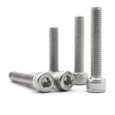 A2-70 304 Stainless Steel M3 3/4/5/6-40MM DIN912 Hexagon Hex Socket Cap Allen Head Bolt Screw 50Pcs(4mm) in Saudi Arabia