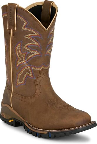 Tony Lama Roustabout Men's Industrial Work Boots - Durable Leather, Slip-Resistant, Steel Toe, Comfort Fit in Saudi Arabia