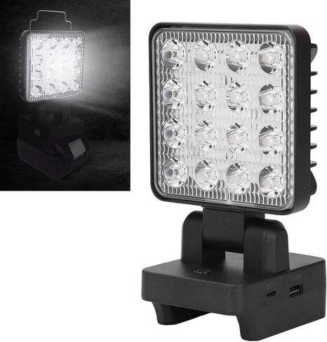 Fafeicy Portable LED Work Light Cordless Rechargeable LED Lamp with 330 Rotation USB A Type C Charging IP67 for Camping Hiking Vehicle Repair in Saudi Arabia