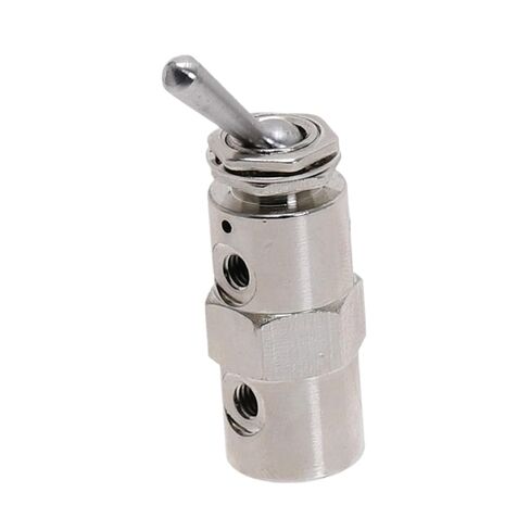 TAC2-4V Exhaust Valve 2 Position 5 Way Toggles Cylindrical Mechanical Air Pneumatic Valve Switch w Fiittings(with 6mm Fitting) in Saudi Arabia