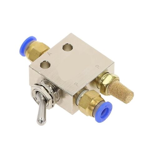TAC2-31V Pneumatic Switch Valve 1/8"PT Thread 2 Position 3 Way Rectangle Mechanical Air Pneumatic Valve(TAC2-31V-6MM) in Kuwait