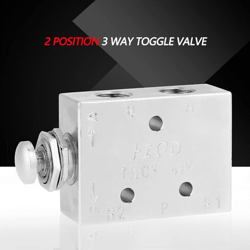 TAC2 41P 2 Position 3 Way Air Pneumatic Toggle Valve Premium Metal Construction Compact Size For Industrial Machinery And Automation Systems in Kuwait
