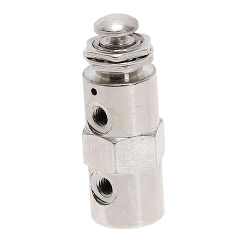Exhaust Valve 2 Position 5 Way ON/Off M5 Thread Push Button Switch TAC-4P Air Pneumatic Mechanical Valve w Fiittings(PC 4mm Fittings) in Saudi Arabia
