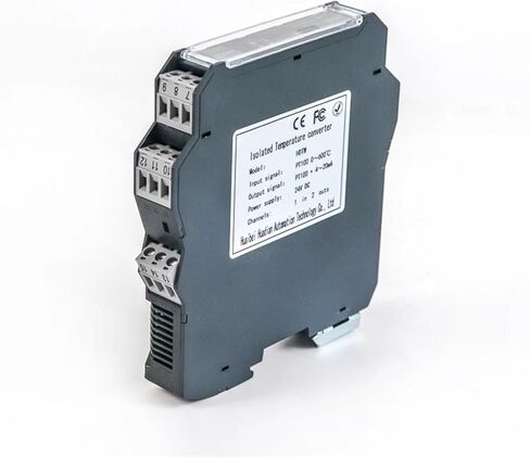 2 in 2 Out 18-30Vdc Power 4-20ma pt1000 hot Resistance Temperature Sensor Pressure Transmitter Converter rtd Signal Isolator(PT1000-50-300C) in Kuwait