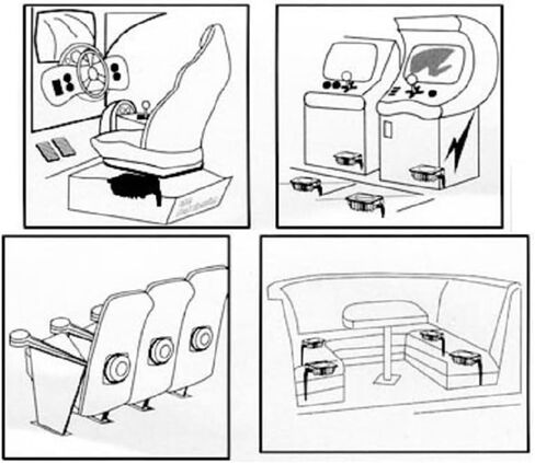 6 بوصة 50 واط محول اللمس شاكر الاهتزاز المتكلم للمسرح المنزلي مقعد السيارة أريكة in Kuwait