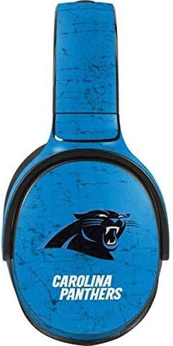 Skinit Decal Audio Skin Compatible with Skullcandy Venue - Officially Licensed NFL Carolina Panthers Distressed Alternate Design in Saudi Arabia