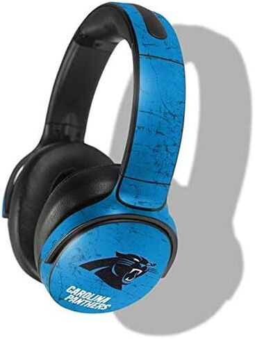 Skinit Decal Audio Skin Compatible with Skullcandy Venue - Officially Licensed NFL Carolina Panthers Distressed Alternate Design in Saudi Arabia