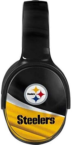 غلاف صوتي من Skinit متوافق مع Skullcandy Venue - تصميم مرخص رسميًا من NFL Pittsburgh Steelers in Saudi Arabia
