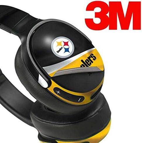 غلاف صوتي من Skinit متوافق مع Skullcandy Venue - تصميم مرخص رسميًا من NFL Pittsburgh Steelers in Saudi Arabia