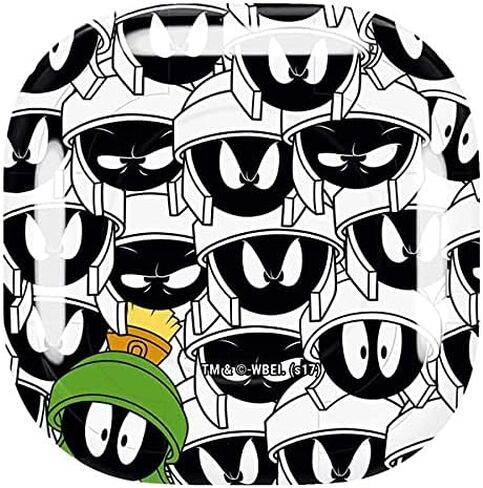 ملصق صوتي من Skinit متوافق مع Samsung Galaxy Buds Pro - تصميم Warner Bros Marvin The Martian فائق الحجم مرخص رسميًا in Saudi Arabia